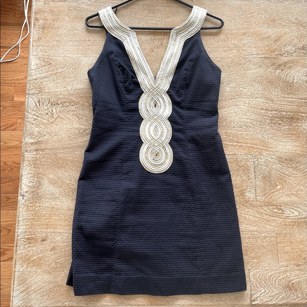 Lilly Pulitzer Navy and Cream Dress